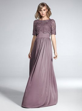 Sukienka maxi w kolorze wrzosowym