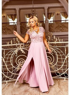 Sukienka maxi Crystal w kolorze pastel pink marki Bosca Fashion