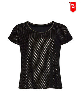 Bluzka Top black-gold marki Smashed Lemon