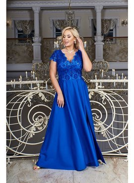 Sukienka maxi Crystal w kolorze royal blue marki Bosca Fashion