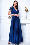 Sukienka maxi GALA diamond navy blue 