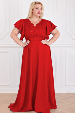 Sukienka maxi LAURA kolor red marki Bosca Fashion