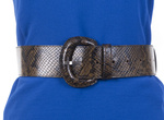 Pasek wąż w kolorze brązowym marki LuAna