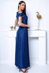 Sukienka maxi GALA diamond navy blue 