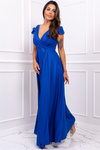 sukienka maxi GALA brocate w kolorze  royal blue 